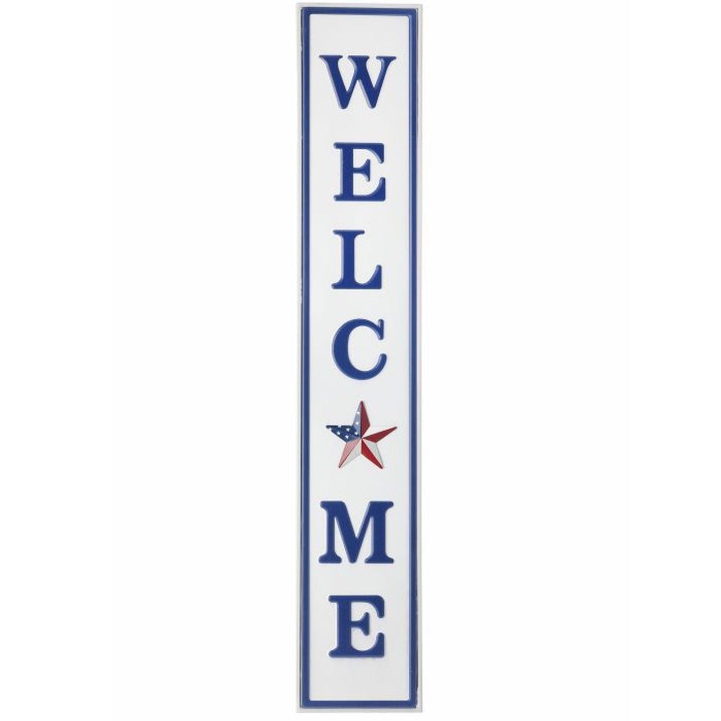 Regency International Metal Patriotic Welcome Sign 5.5X31.5"L