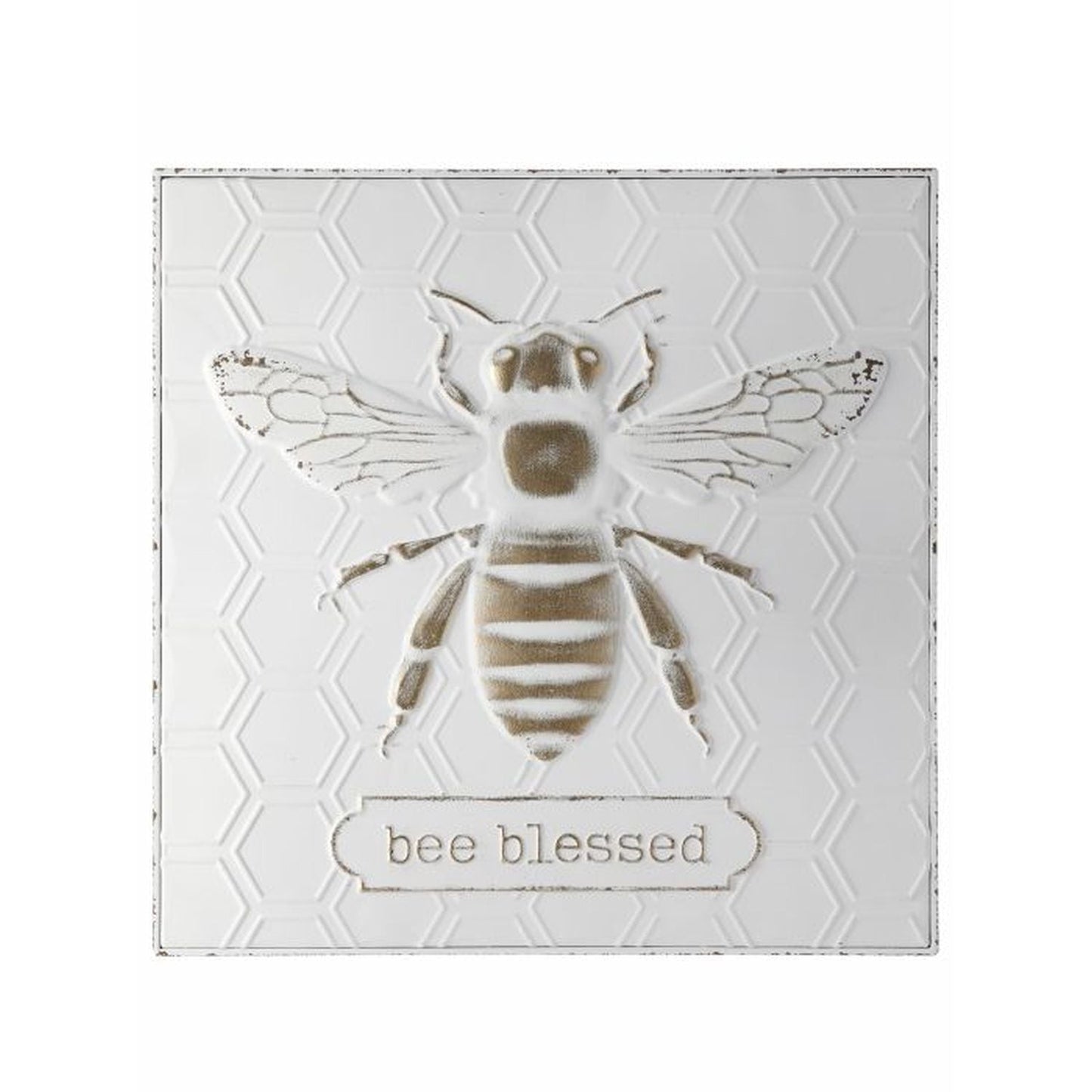 Regency International Metal Bee Blessed Wall Decor 19.25X19.25"