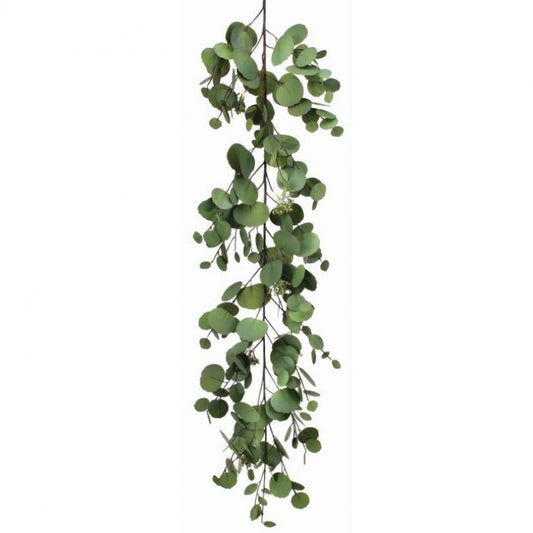 Regency International Pe Silver Dollar Eucalyptus Garland 48".