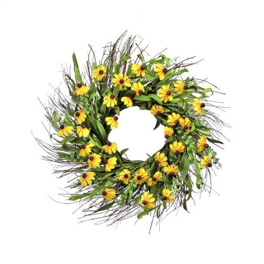 Regency International Black Eye Susan Wreath 24"