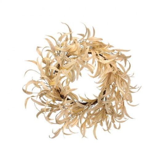 Regency International Bleached Long Leaf Eucalyptus Wreath 26".