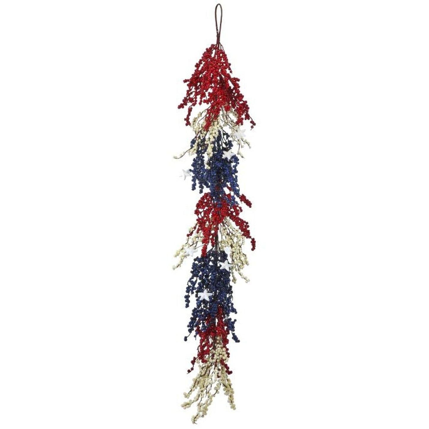 Regency International Patriotic Berry Garland With Stars 48"