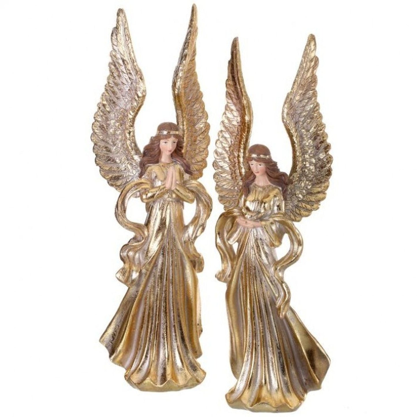 Regency International 12" Resin Raised Wing Elegant Angel, Set Of 2, Assortment