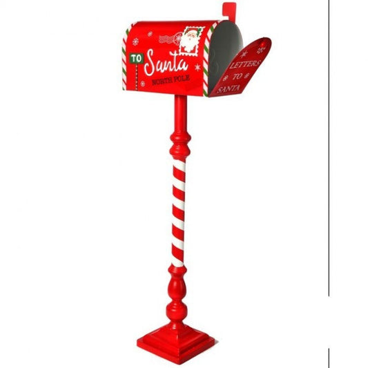 Regency International 42" Metal Santas Mailbox On Post