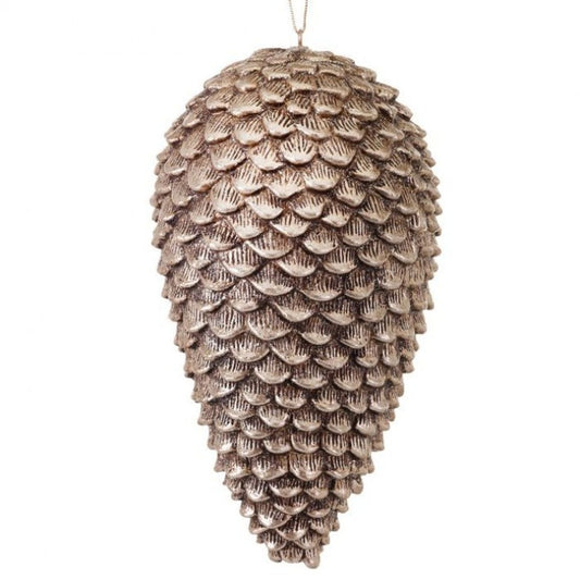 Regency International Glitter Sequia Pine Cone Ornament