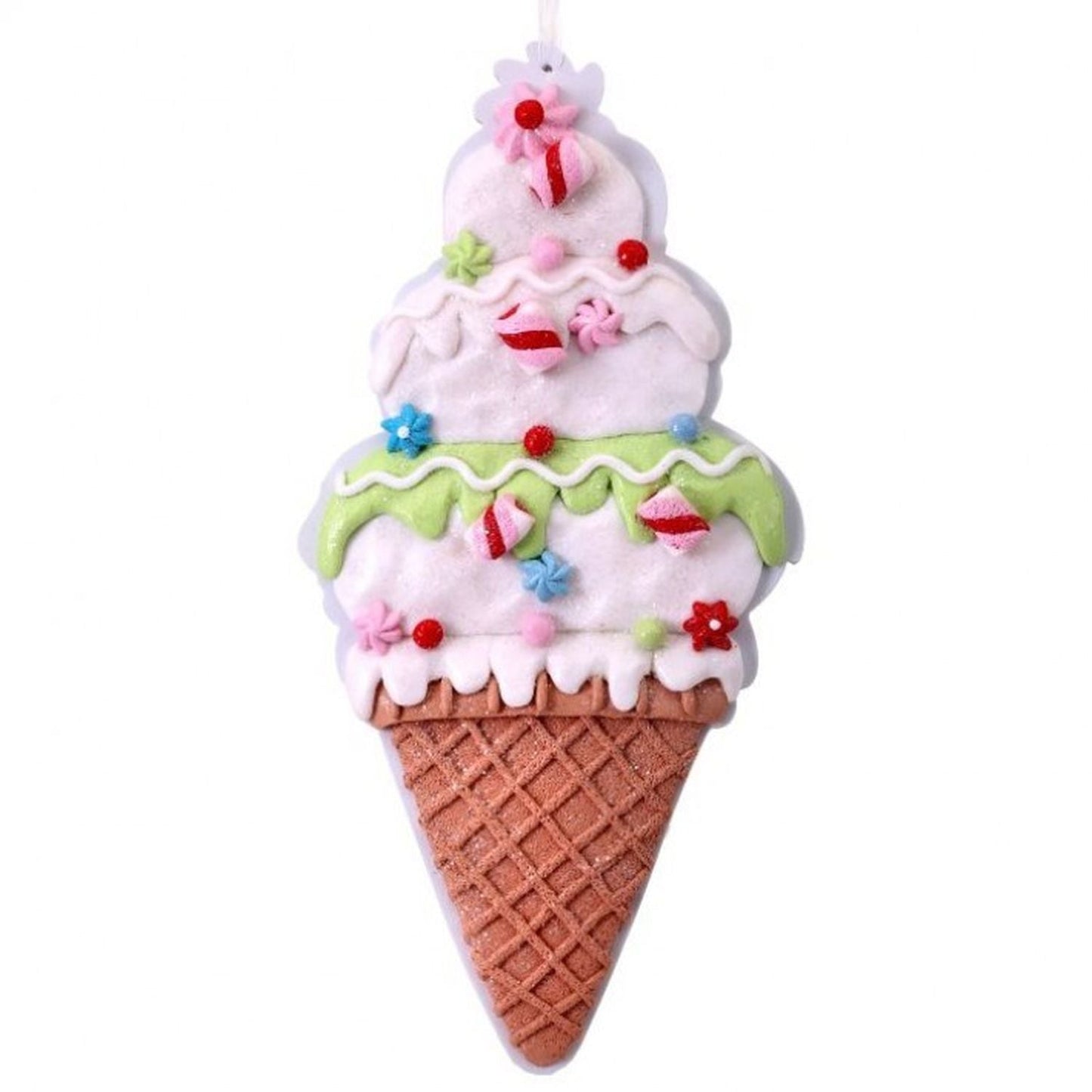 Regency International 12" Claydough Icecream Cone Ornament