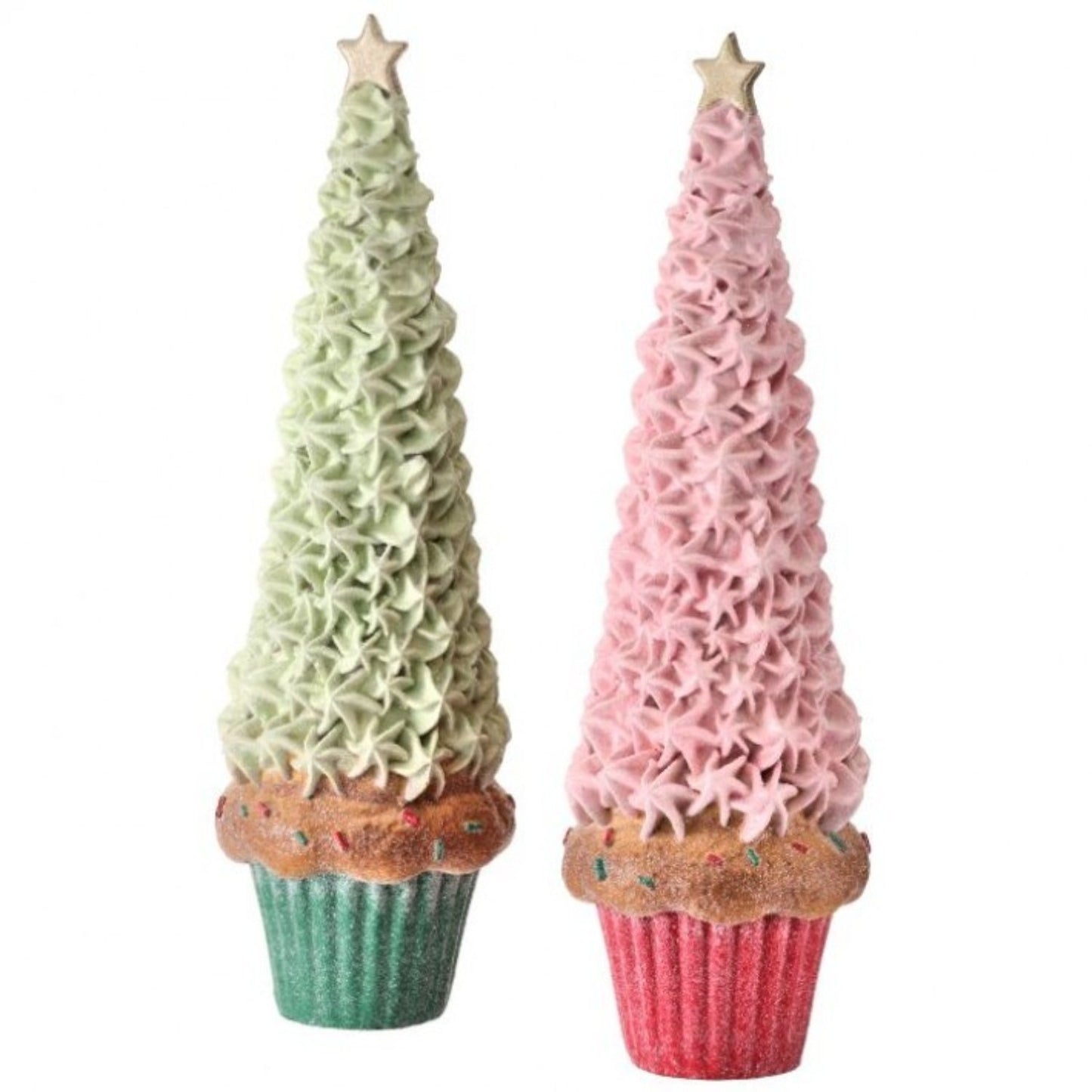 Regency International 12" Resin Frosting Tree In Cupcake, Set Of 2 Assortment