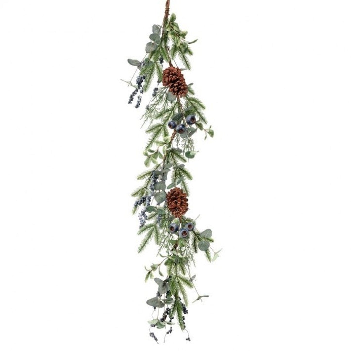 Regency International 57"Blueberry/Pod Eucalyptus Cedar/Pine Garland.