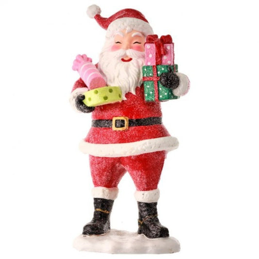 Regency International 12.5" Resin Santa With Packages