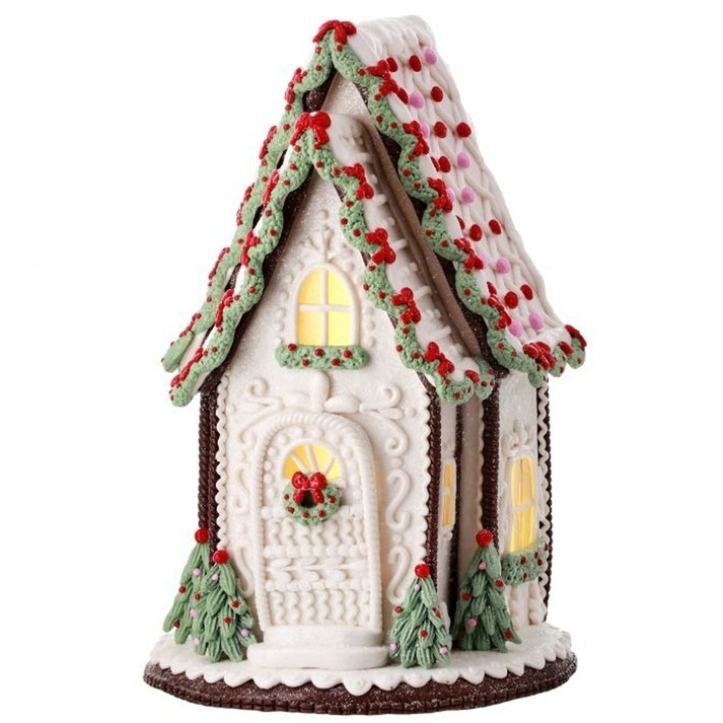 Regency International 13" Led/Battery/Timer A-Frame Gingerbread Cake House