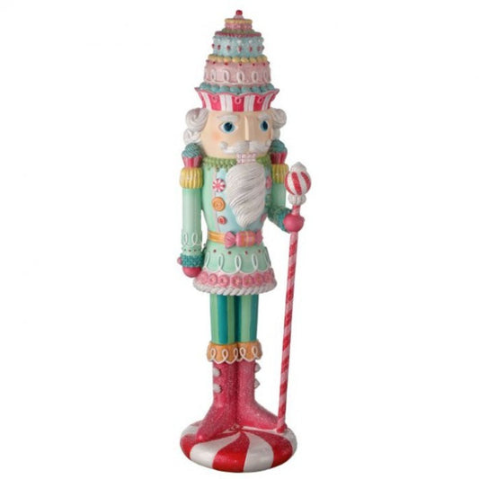 Regency International 22" Resin Pastel Peppermint Nutcracker