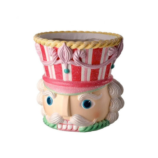 Regency International Nutcracker Head Container, 7.5 inches, Pastel, Multi-Color