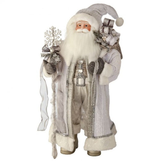 Regency International 36" Fabric/Resin Winter White Santa