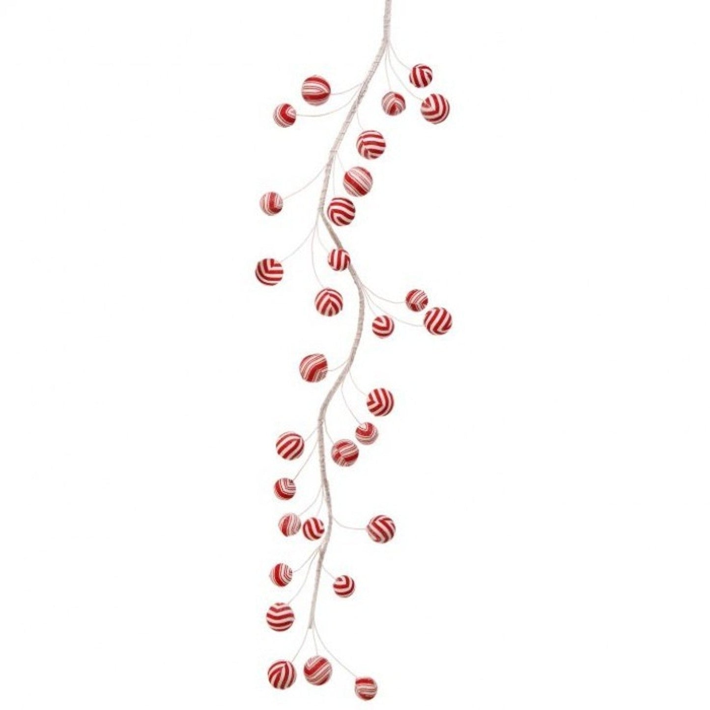 Regency International 48" Frosty Peppermint Ball Spray Garland.