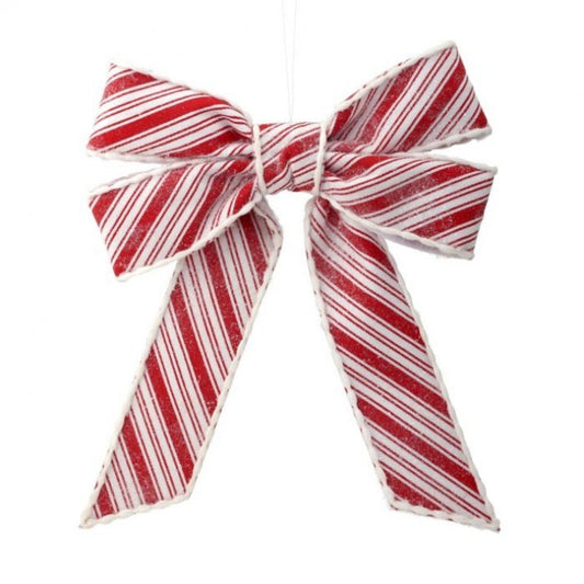 Regency International 13" Frosty Peppermint Bow Ornament.