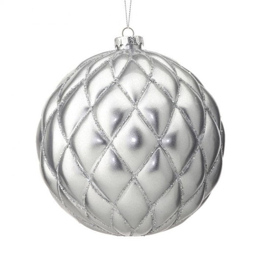 Regency International 150Mm Matt Glitter Net Vacuum Plated Ball Ornament