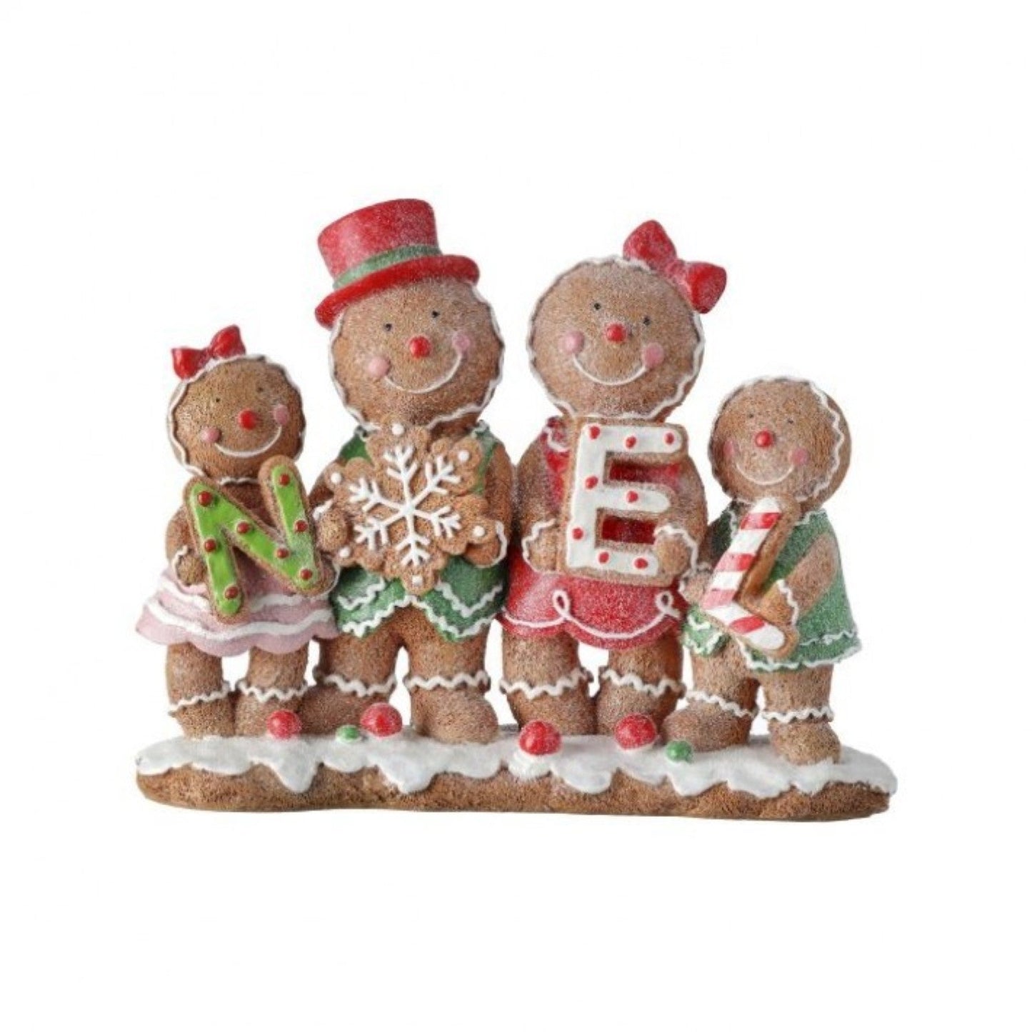 Regency International 7.5"Resin "Noel" Gingerbread Family