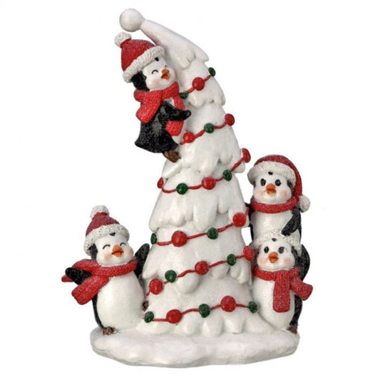 Regency International 7.7"Resin Penguins Decorating Tree