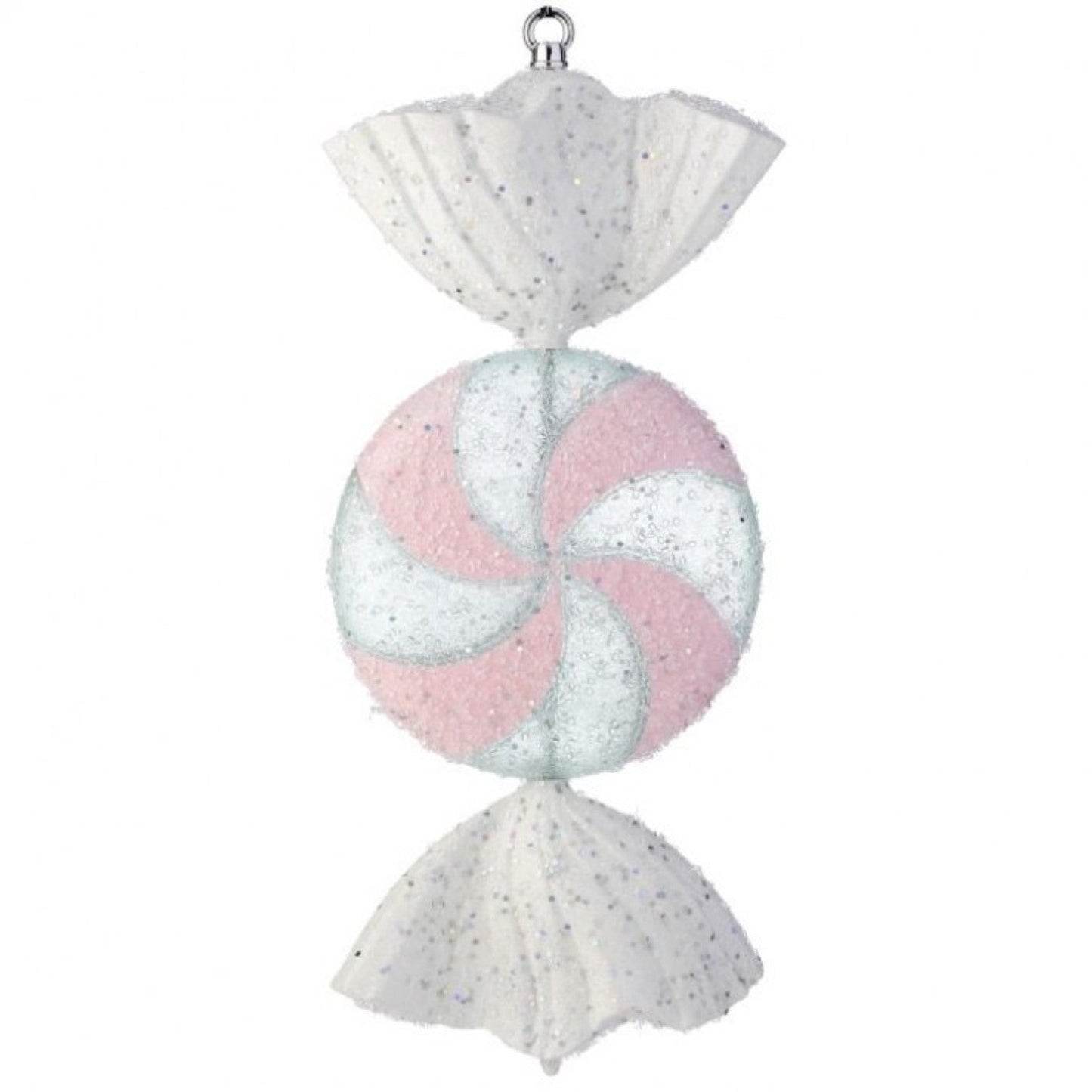 Regency International 18.5" Iced Peppermint Candy Ornament.