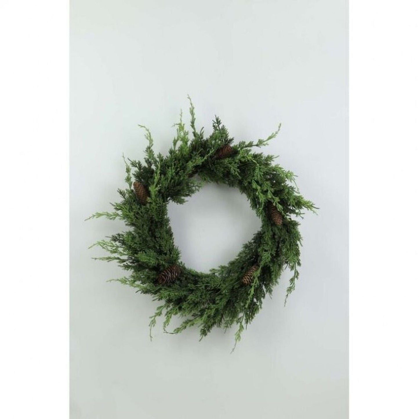 Regency International 24" Real Touch Cedar Wreath With Cone