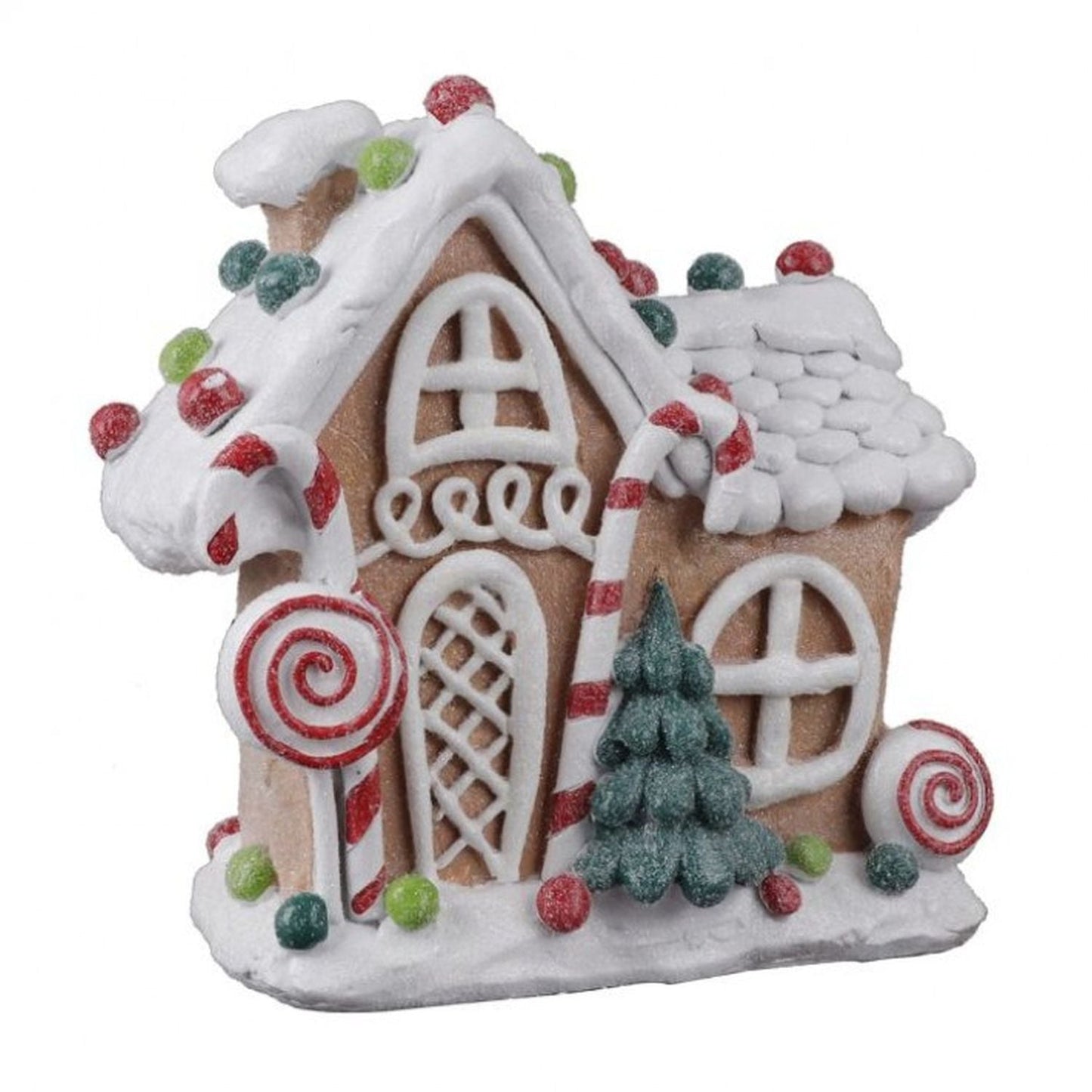 Regency International 6.5" Resin Holiday Sweet Gingerbread House