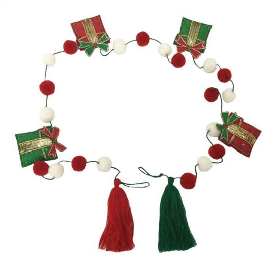 Regency International 60" Felt With Sequin/Glass Bead Package Garland