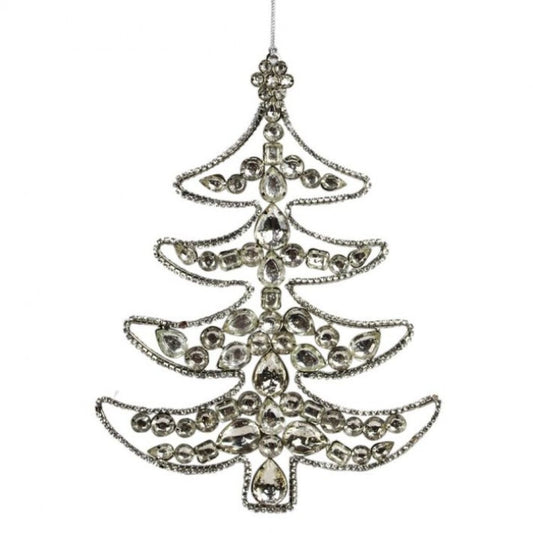 Regency International 9.5" Rhinestone With Gem Tree Ornament