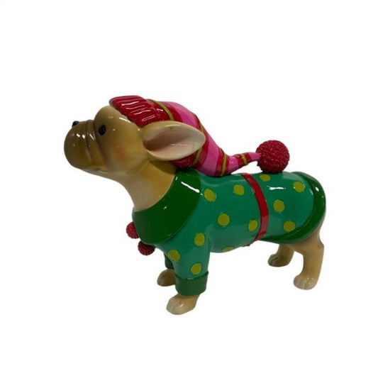 Regency International 5.5" Resin Bulldog In Sweater