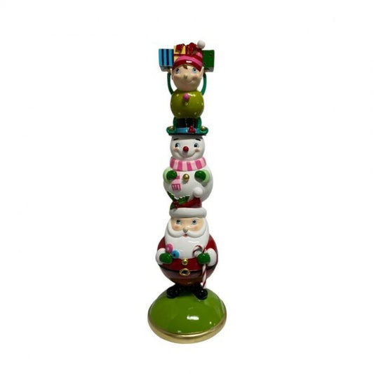 Regency International 37" Rsn Elf/Snowman/Santa Stacker