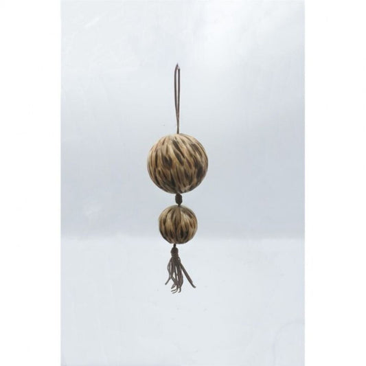 Regency International 14" Natural Feather Ball Drop Ornament