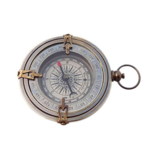 Regency International 7.5" Brass/Glass  Compass