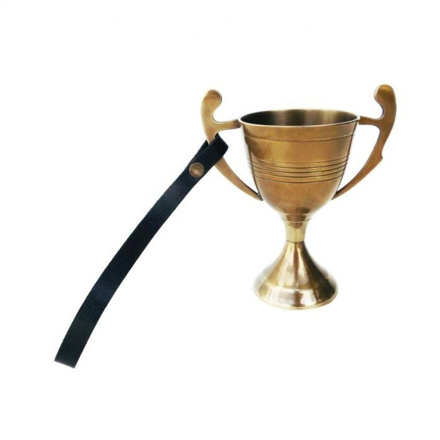 Regency International 8" Brass/Leather Trophy W/Strap