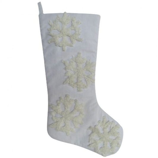 Regency International 20" Embroidered Snowflake Stocking