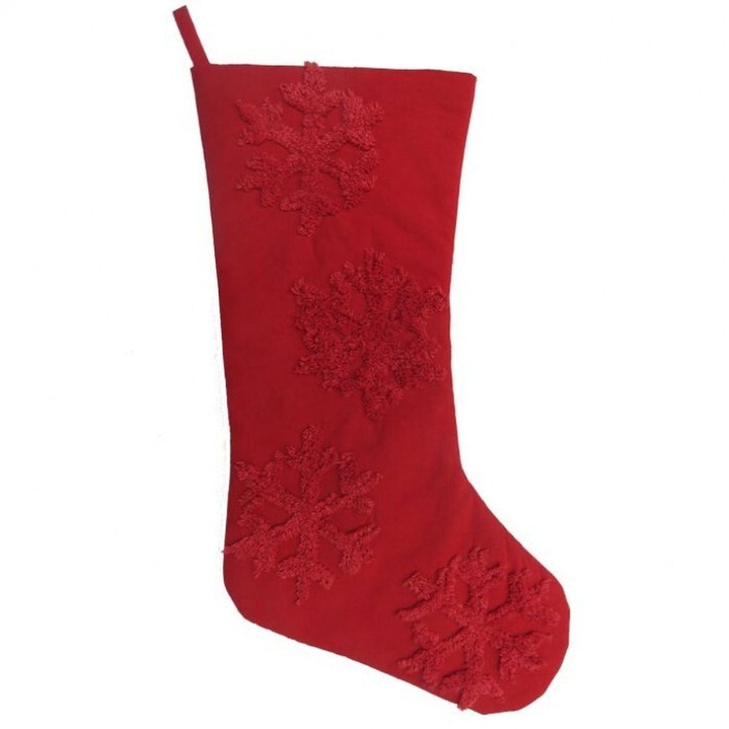 Regency International 20" Embroidered Snowflake Stocking