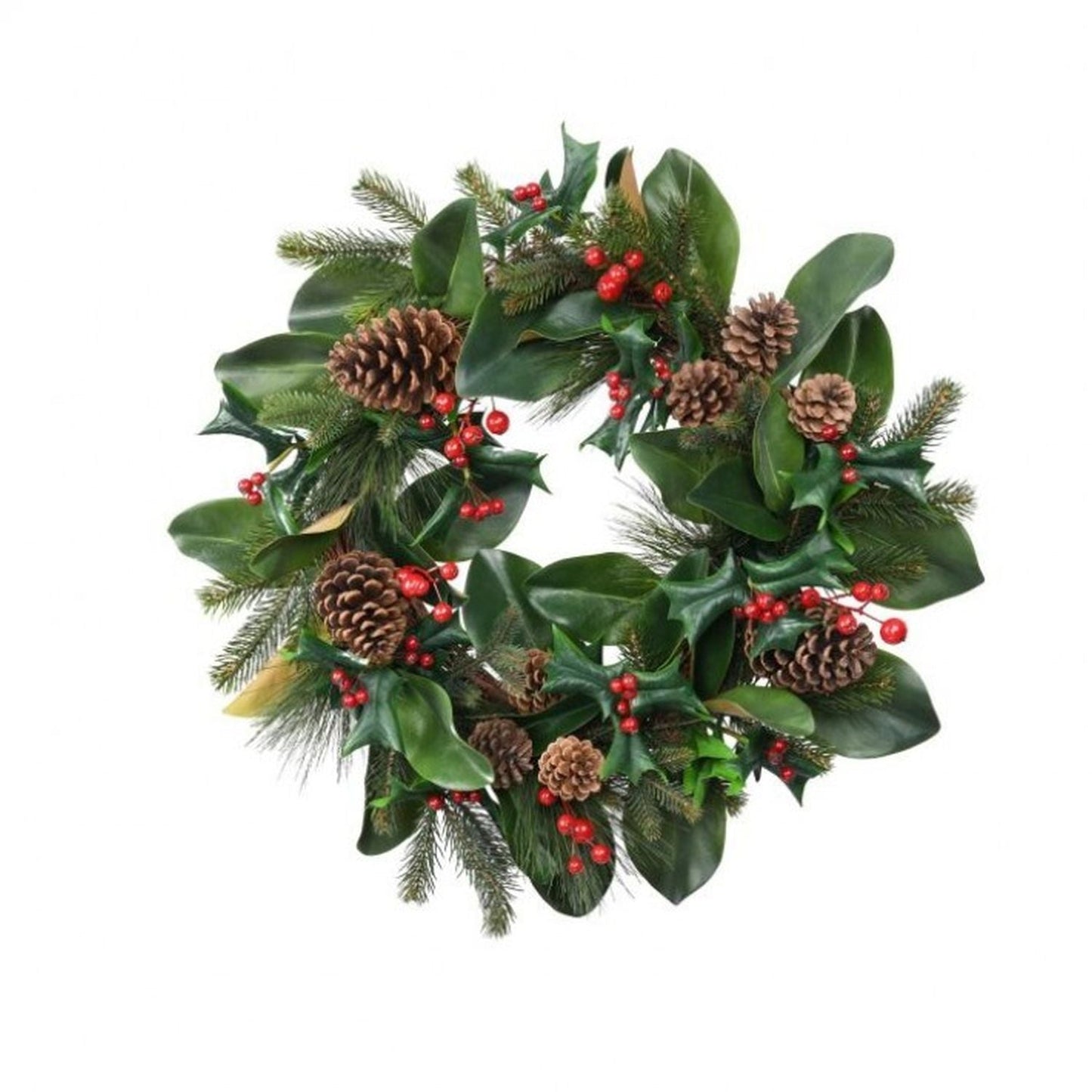 Regency International 26" Holly/Pine/Magnolia Wreath