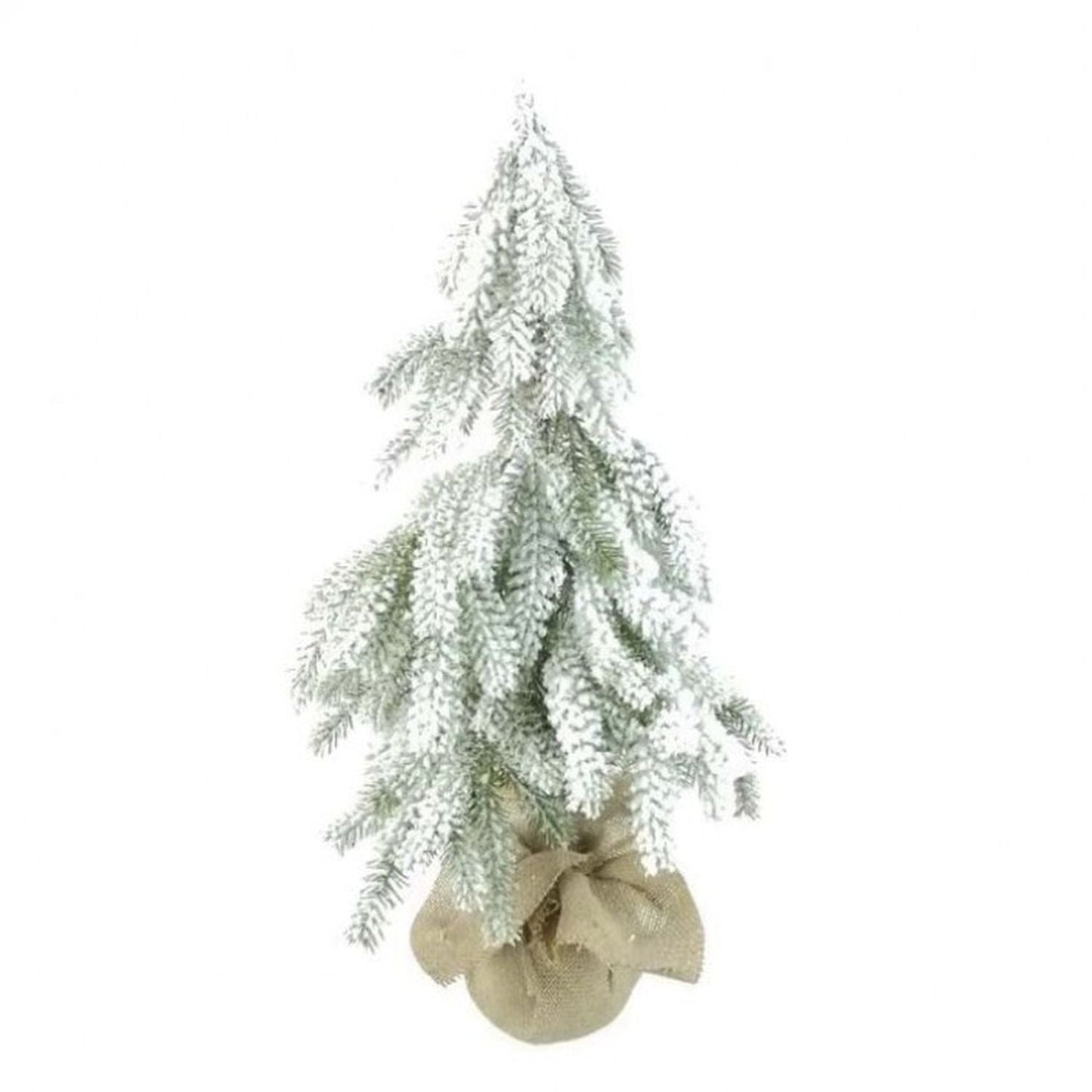 Regency International Faux Down Swept Snowy Pine Tree In Burlap