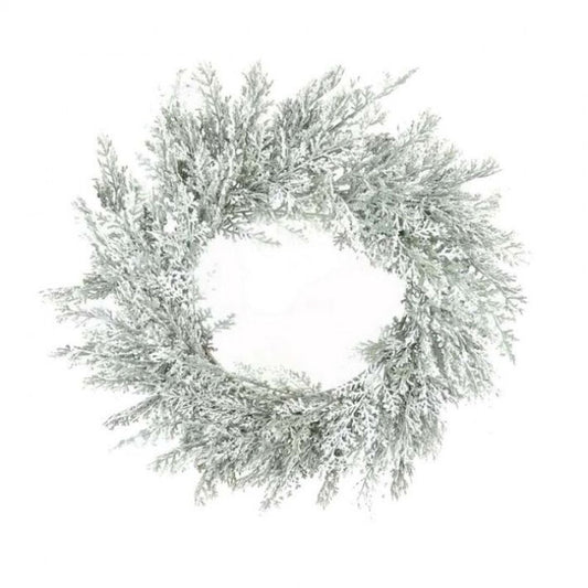 Regency International 24" Frosted Cedar Wreath