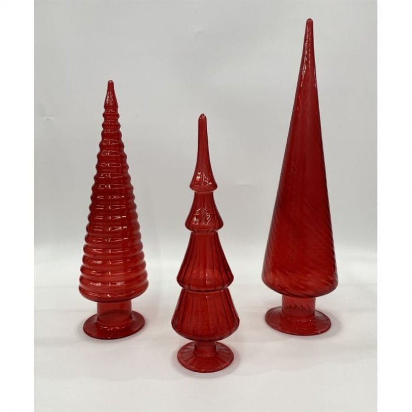 Regency International 10/12/15" Glass Tree Trio, Set Of 3