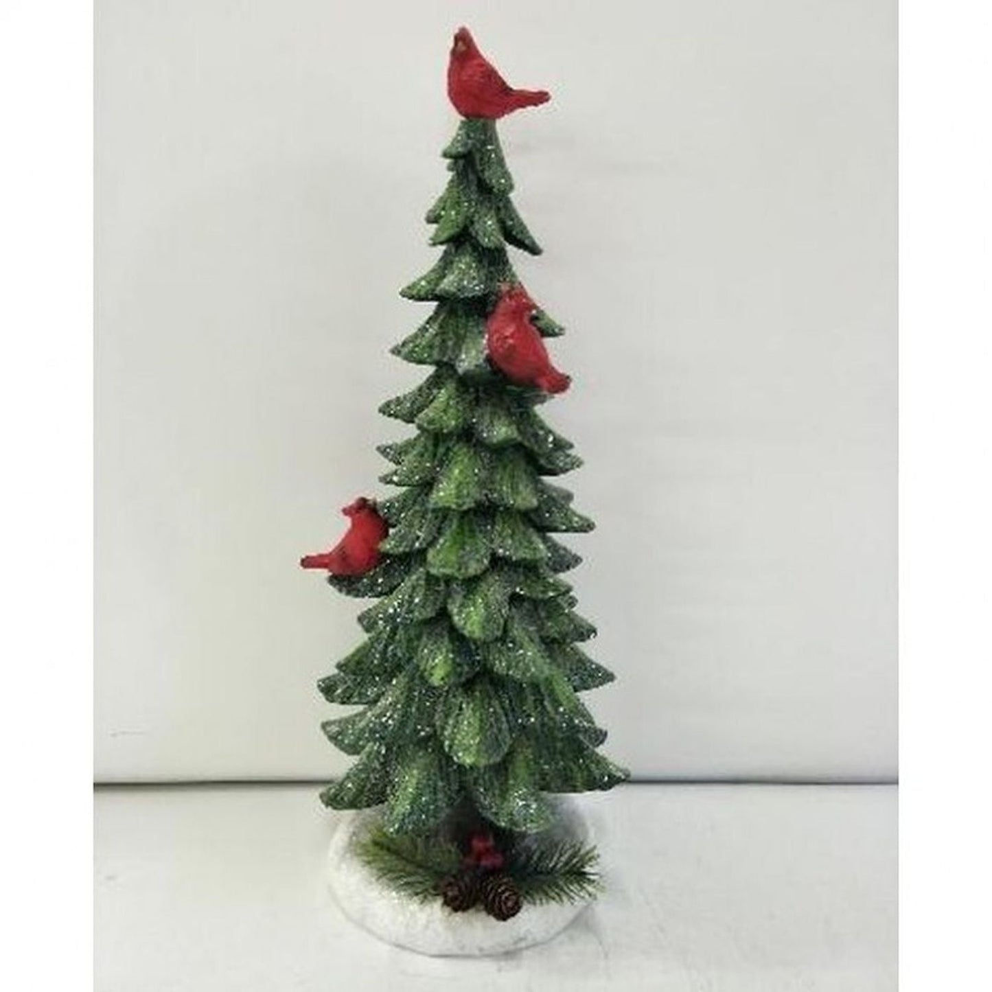 Regency International 14" Resin Tree W/Cardinals