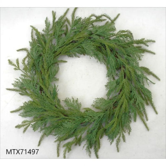 Regency International 30" Uv Natural Touch Cedar/Pine Wreath