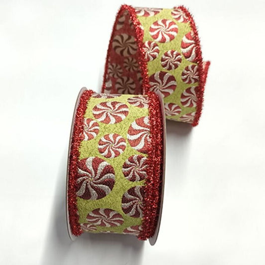 Regency International Peppermint Jacquard Ribbon