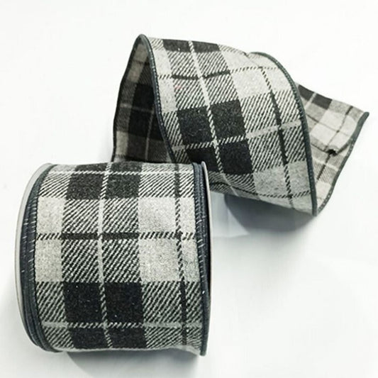 Regency International 4"X10Y Woolen Plaid Ribbon