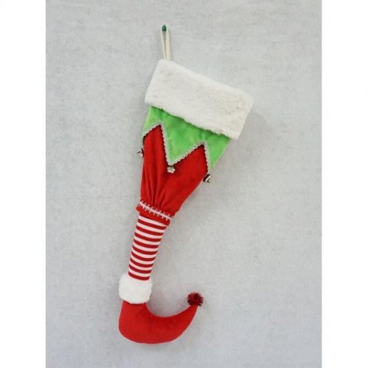 Regency International 26" Fabric Elf Stocking W/Bells