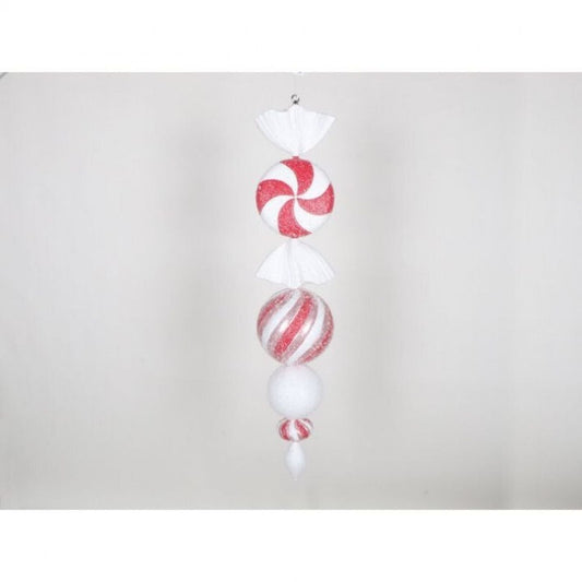 Regency International 40" Vp Peppermint Swirl Candy Finial Drop