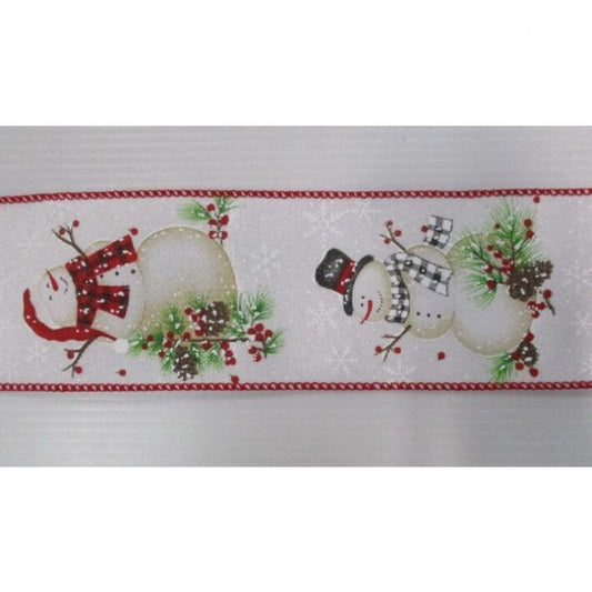 Regency International 2.5"X10Y Holiday Snowman Ribbon