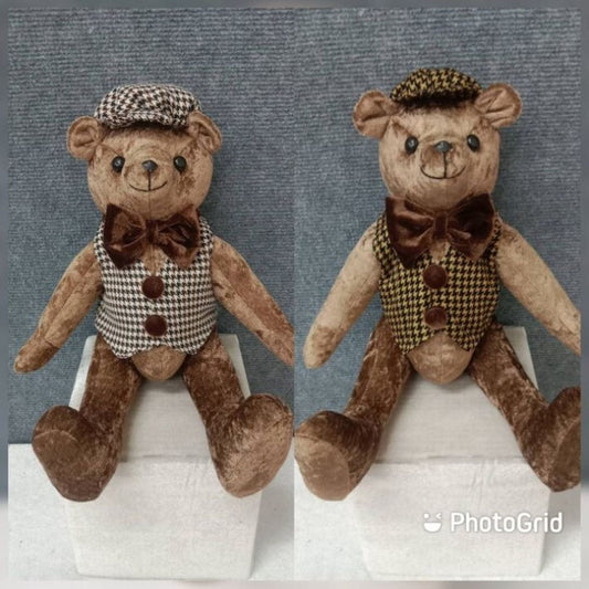 Regency International 16" Fabric Country Club Bear, Set Of 2, Assortment