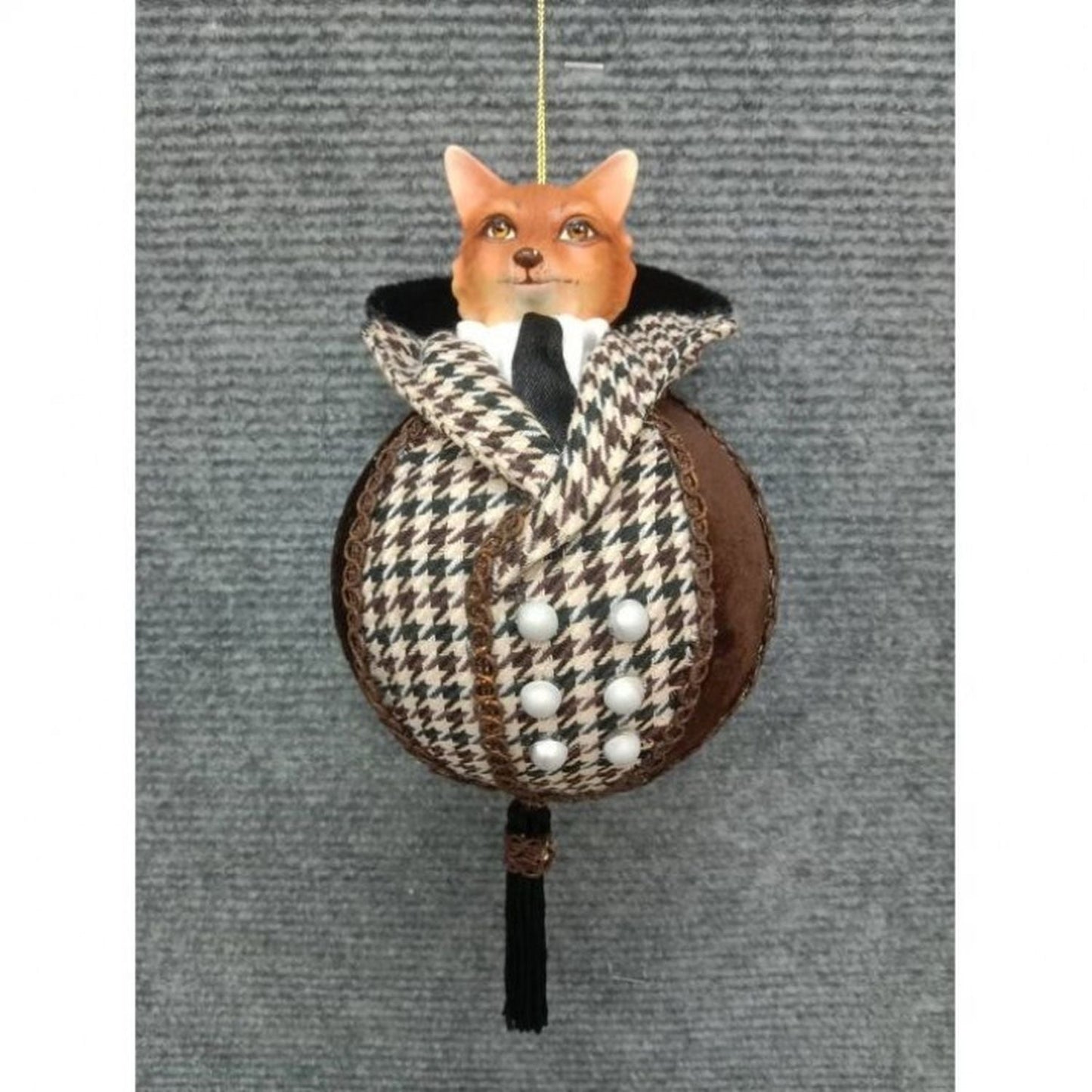 Regency International 7.5" Gentlemen'S Fox Ornament