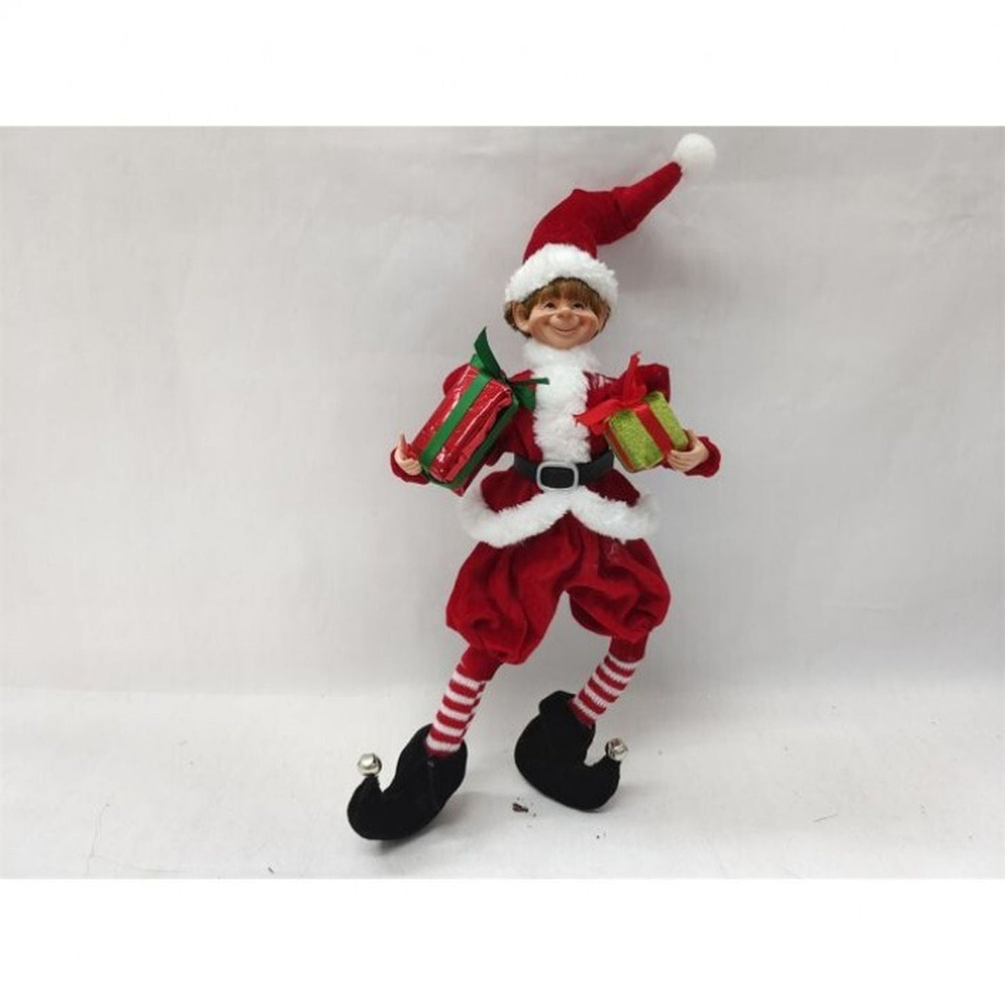 Regency International 16" Fabric Elf Holding Presents