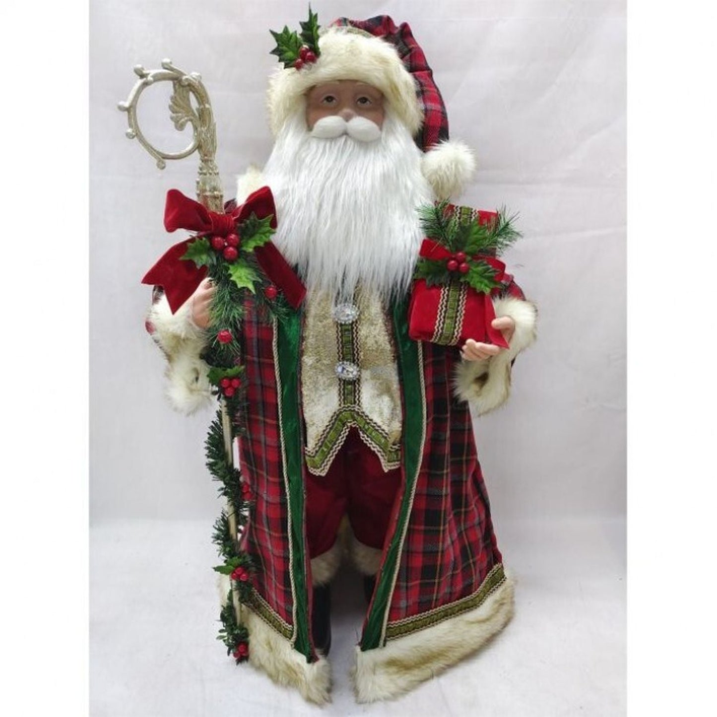 Regency International 34" Santa W/Staff And Packages