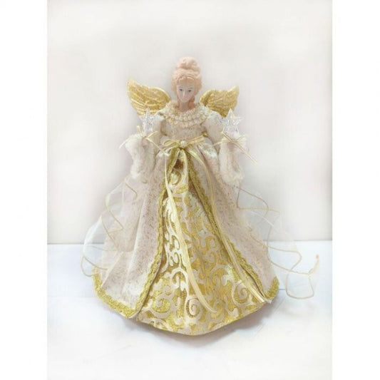 Regency International 14"Ul 10Lite Gold Angel Tree Topper